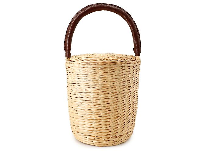 Céline Sac à main en raphia Celine Marron