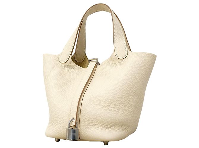 Hermès Hermes Picotin Lock PM Handtasche Weiß
