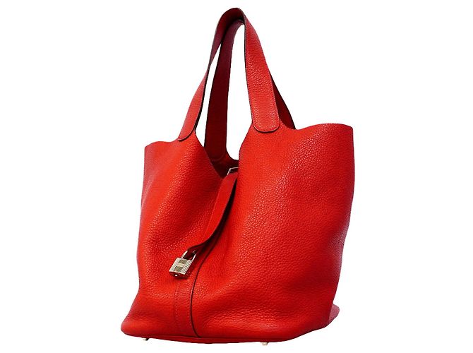 Hermès Bolso Hermes Picotin Lock GM Roja