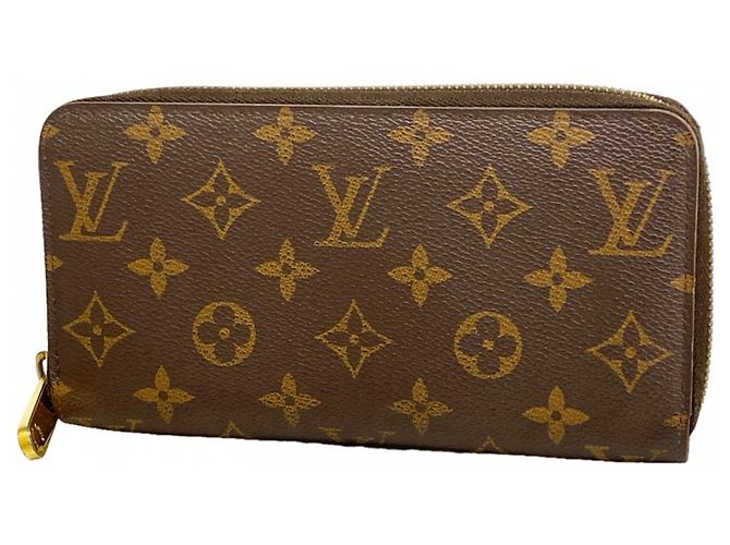 Louis Vuitton Monogram Zippy Wallet Brown