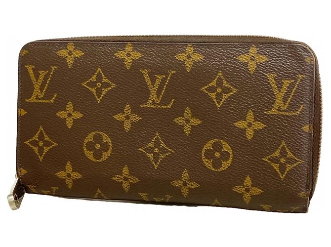 Louis Vuitton Monogram Zippy Wallet Brown