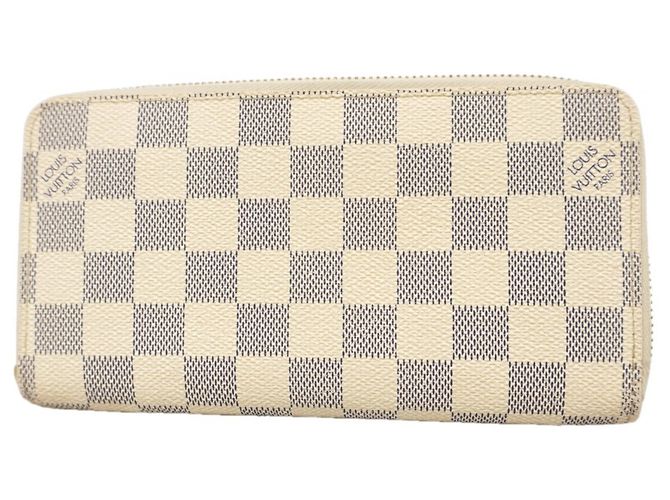 Cartera Zippy Louis Vuitton Damier Azur Blanco