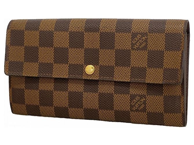Portafoglio lungo Sarah Damier Louis Vuitton Damier ebene