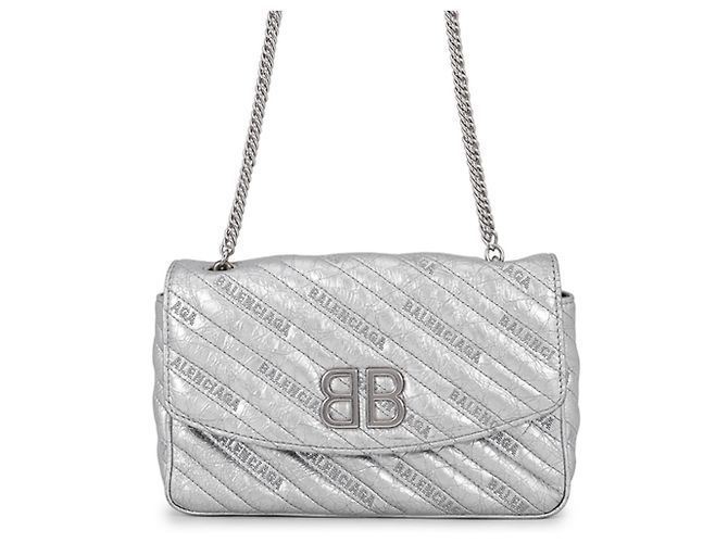 Everyday Bolsa de ombro com corrente Balenciaga Prata