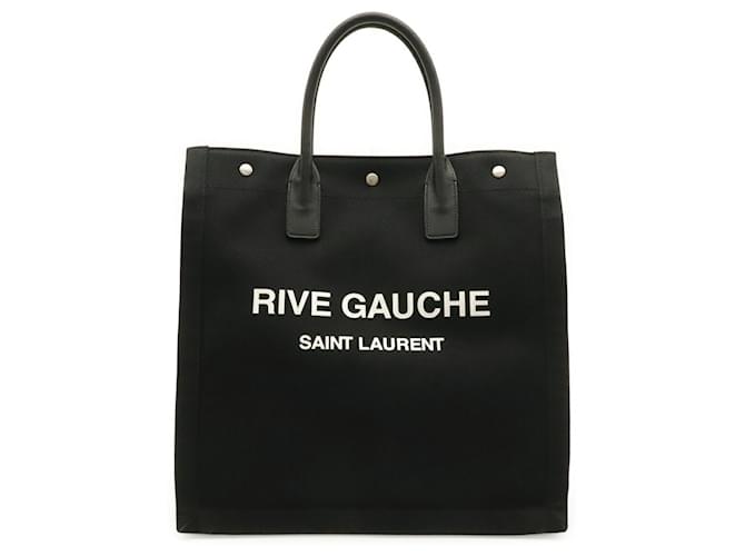 Yves Saint Laurent RIVE GAUCHE Cabas Tote Bag Noir 
