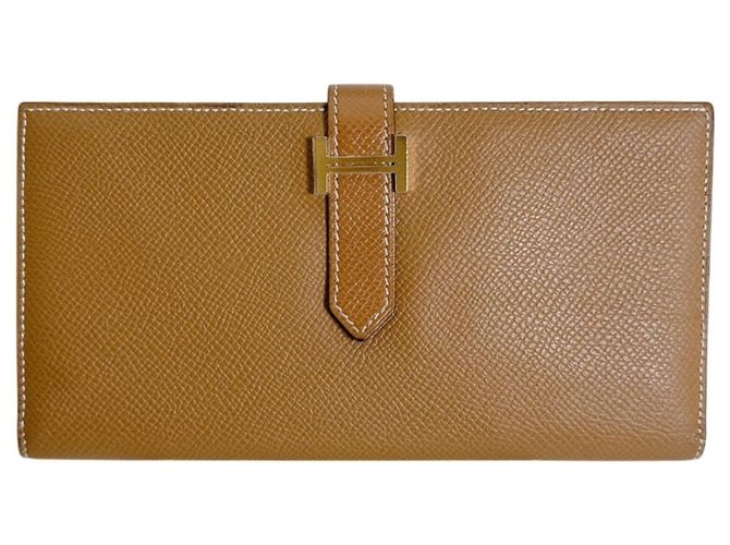 Hermès Hermes Bi-fold Wallet in Brown Epsom Leather