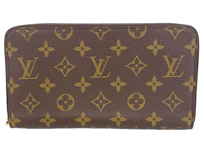 Portafoglio lungo Louis Vuitton Monogram Zippy Organizer Marrone