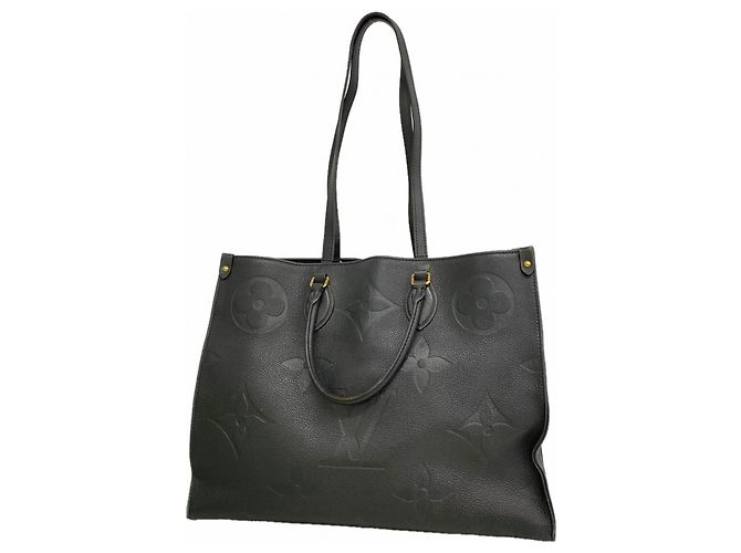 Borsa Tote Louis Vuitton Monogram Empreinte OnTheGo GM Nero
