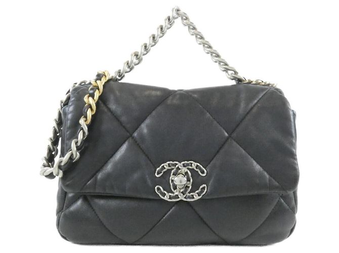 Borsa a tracolla Chanel 19 AS1160 Nero
