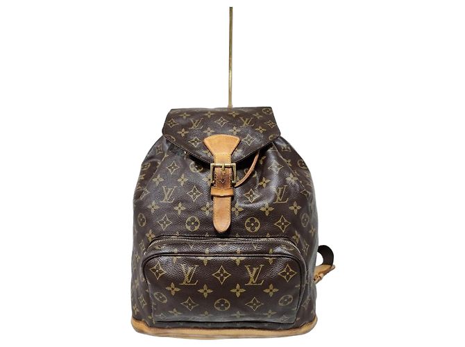 LOUIS VUITTON Monogram Montsouris GM Backpack Brown