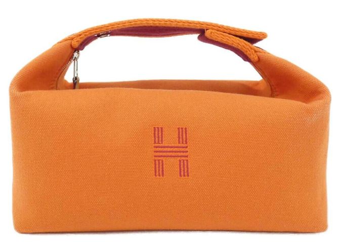 Hermès Pochette Hermes Bride à Black PM Arancione