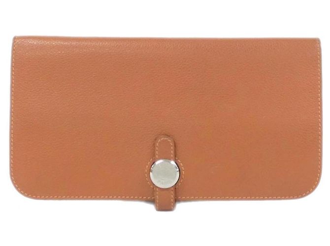 Hermès Cartera larga Dogon Hermes Púrpura