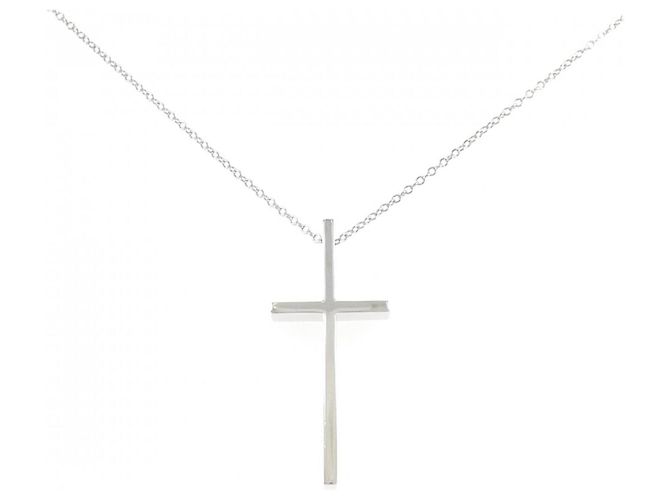 Tiffany & Co Collar Tiffany Cross en oro blanco