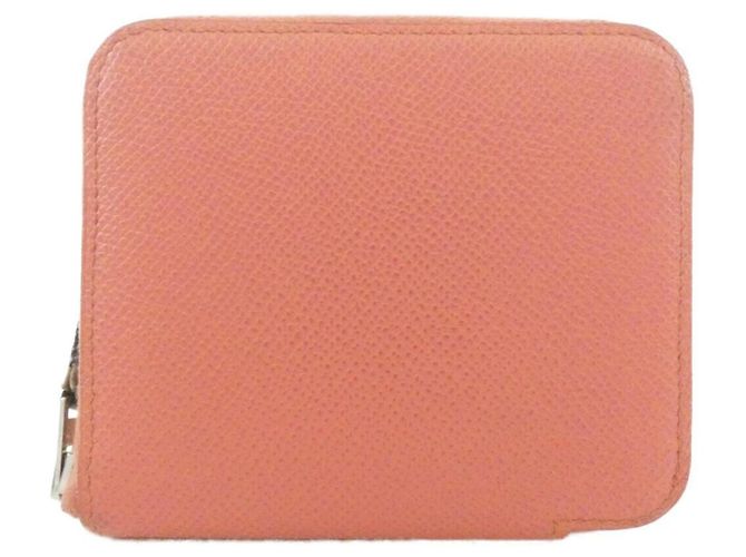 Hermès Hermes GRAND FIL D'ARGENT Silk Compact Wallet Pink