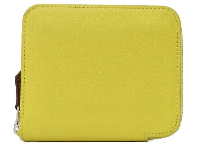 Hermès Hermes EN LIBERTE Silk Compact Wallet Golden Yellow