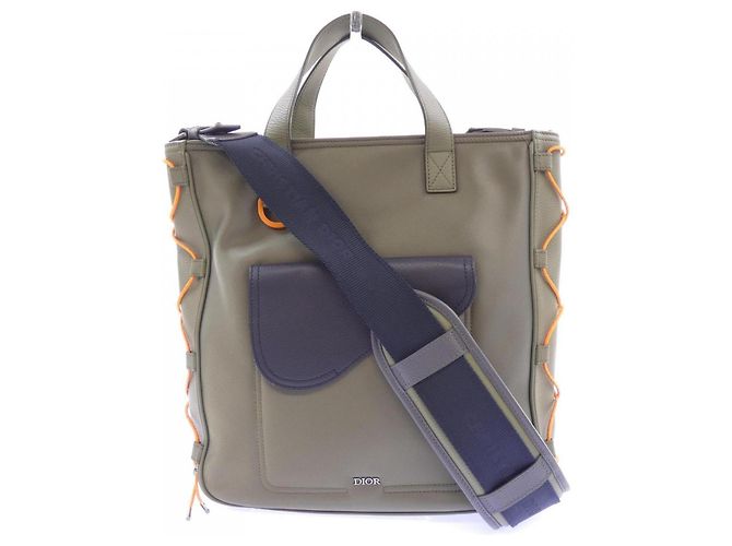 Sac cabas Dior Saddle de Christian Dior Kaki