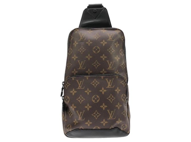 Bolsa transversal Louis Vuitton Monogram Macassar Avenue Marrom