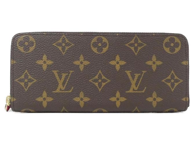 Portafoglio Louis Vuitton Monogram Portefeuille Clemence Marrone Fuschia