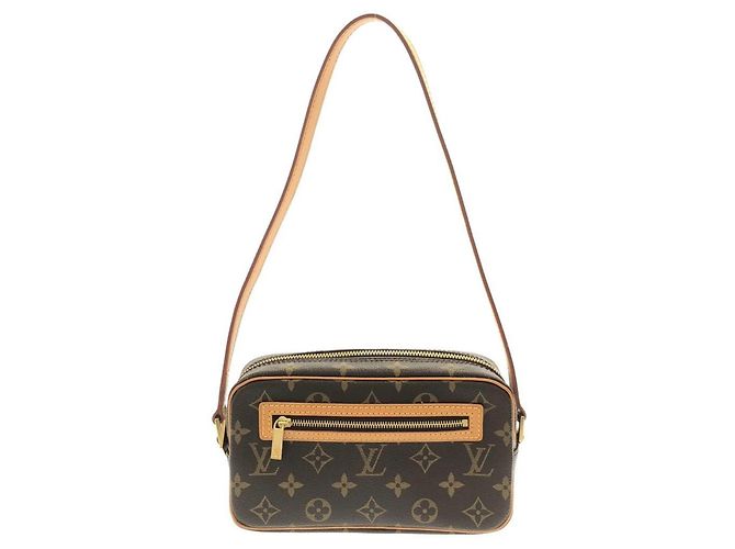 Pochette Cite en toile Monogram Louis Vuitton Marron