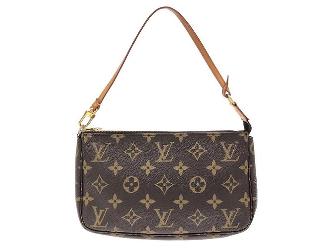 Louis Vuitton Monogram Pochette Accessoires Marrone