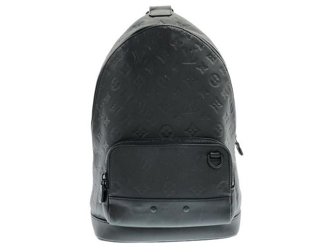 Borsa a tracolla Louis Vuitton Monogram Shadow Racer Nero