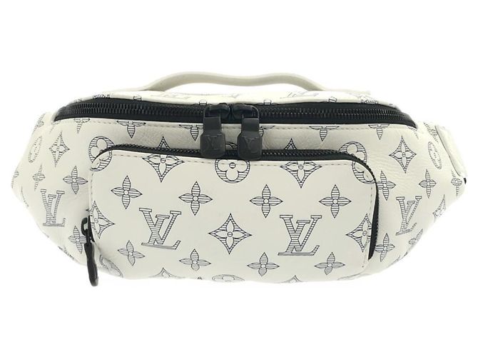 Bolsa de Ombro Louis Vuitton Monogram Shadow Rush Branco