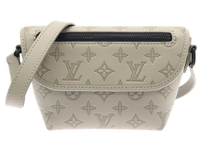 Louis Vuitton Monogram Shadow Pulse Wearable Wallet Black Beige