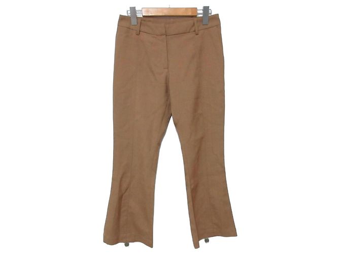 Pantaloni bootcut Marni con zip all'orlo Beige