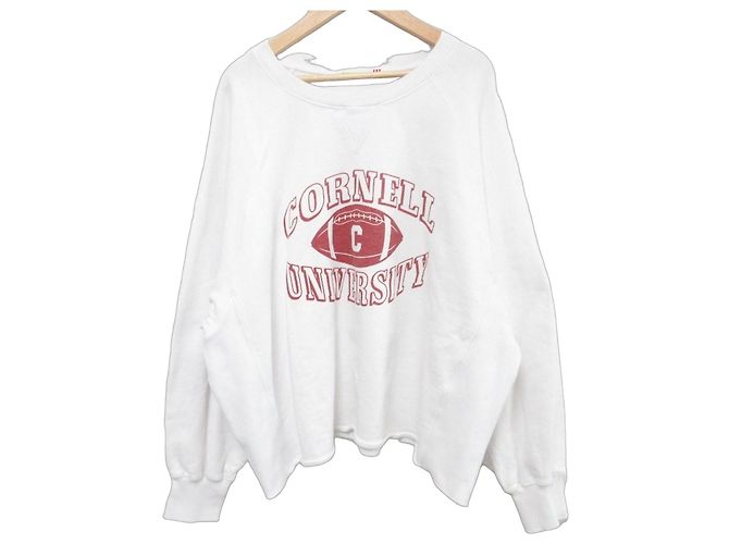 Autre Marque Felpa in cotone con stampa College GOOD ROCK SPEED Bianco