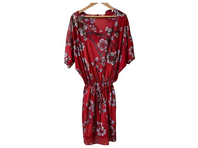 Autre Marque Vestido Power Net VIVIENNE TAM Roja