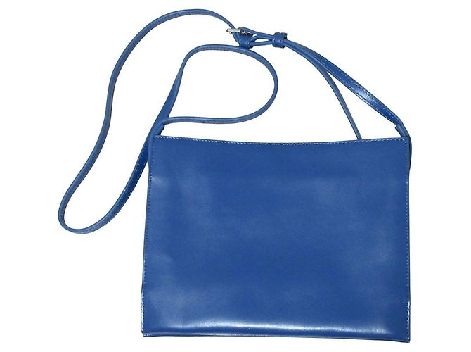 Autre Marque Borsa a spalla quadrata in pelle YAHKI Blu
