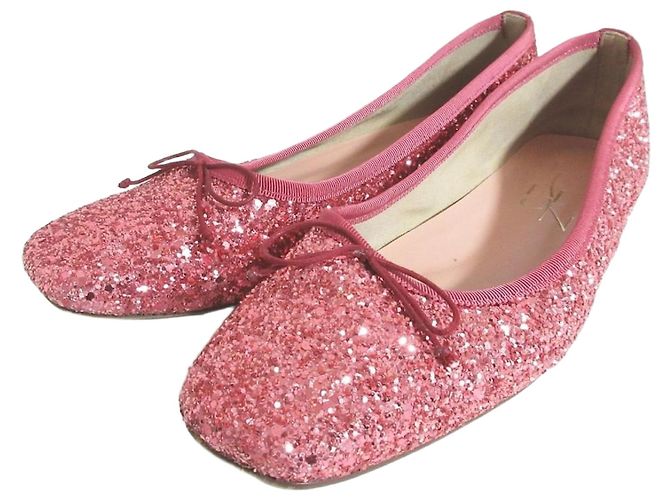 Autre Marque Ballerines Le Talon Glitter Rose