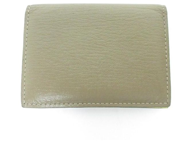 Autre Marque L'arcobaleno Lederkartenetui Braun