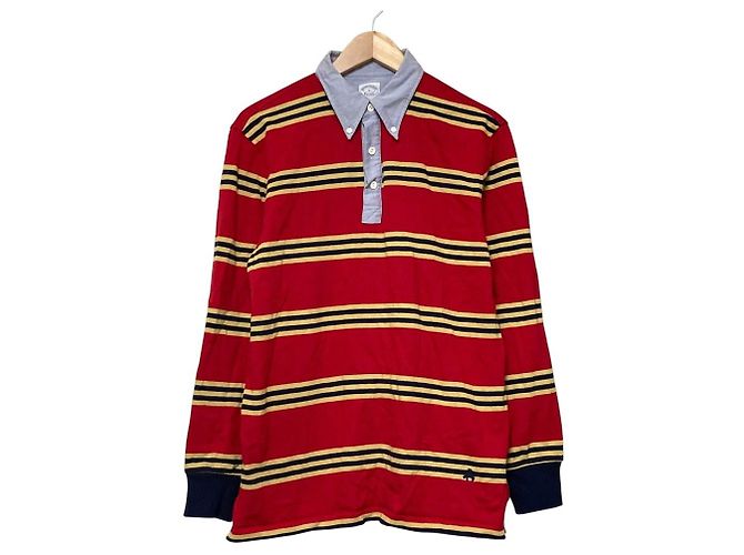 Autre Marque Top a maniche lunghe Brooks Brothers Oxford Stripe Rosso
