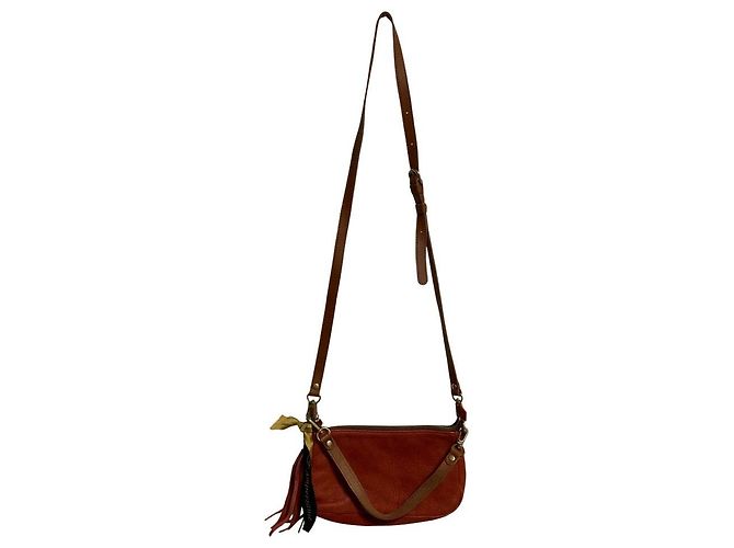 Autre Marque Borsa a tracolla in pelle ampersand Marrone