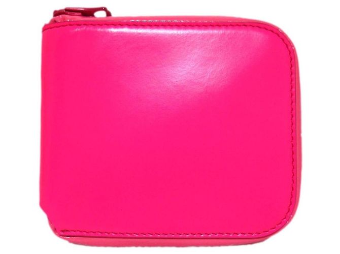 Acne Studios Zip Compact Wallet Pink