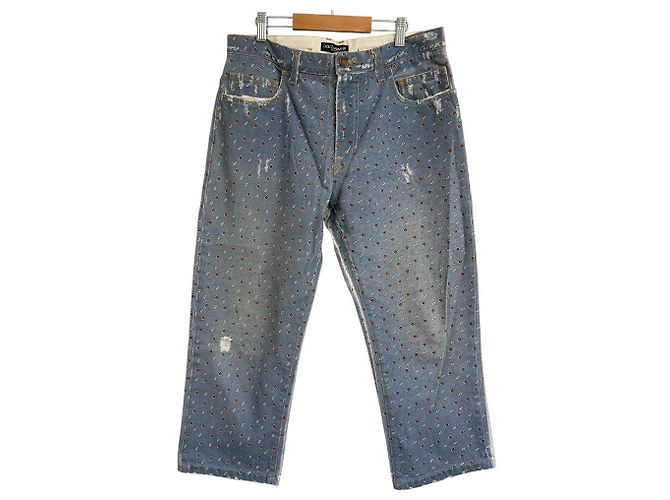 Dolce & Gabbana Pantalones vaqueros cropped Dolce&Gabbana Azul
