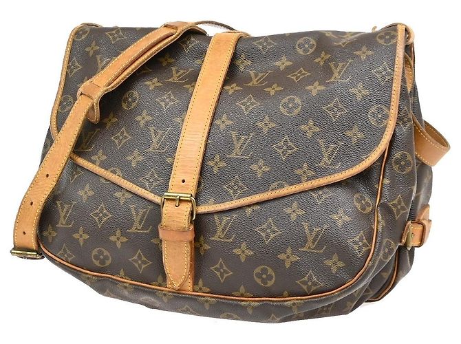 Louis Vuitton Saumur Monogram 35 Marrone