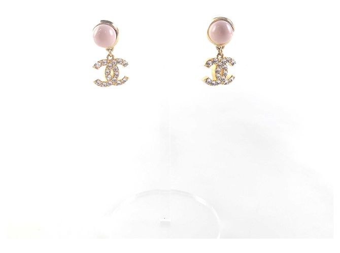 Chanel Orecchini Resin CC Crystal Drop Multicolore 
