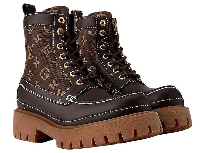 Louis Vuitton Remix Ankle Boots Brown