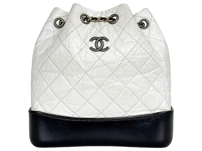 Chanel Gabrielle Backpack Small Collection White