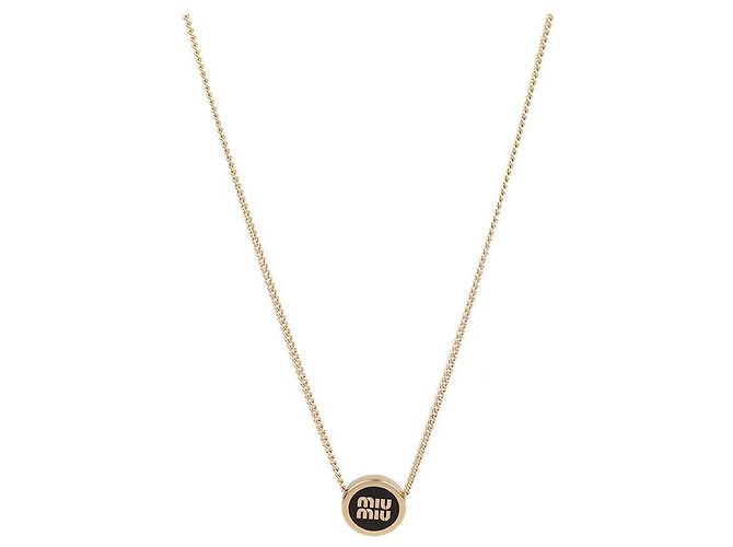 Miu Miu Collar de metal Negro