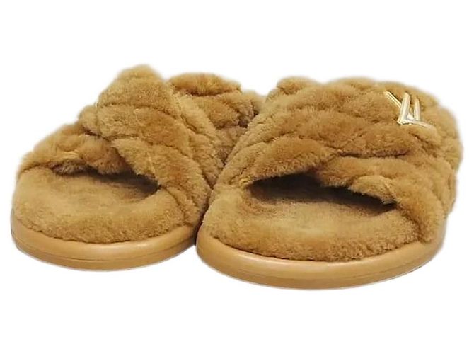 Louis Vuitton Bliss Comford Mule Slipper Camel Brown