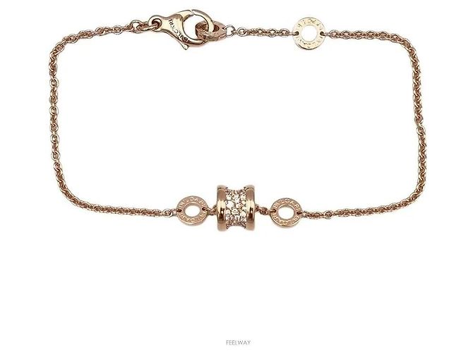 Bulgari Pulseira com aro bege Marrom