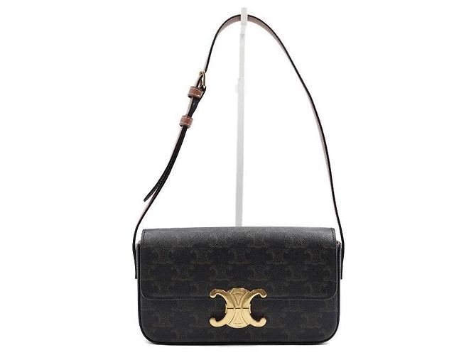 Céline Trio Canvas Tan Shoulder Bag