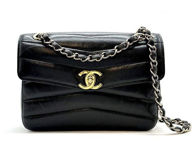 Chanel Mini Sac Chevron Classic Noir