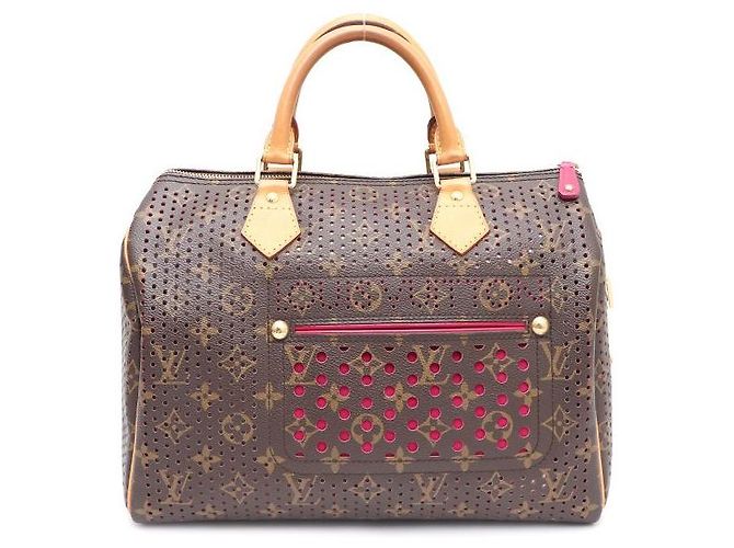 Louis Vuitton Bolsa Tote Perf Speedy em Canvas Monogram Multicor