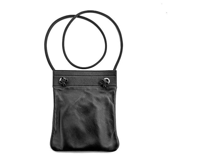 Hermès Bolsa Alin Mini Preta Preto