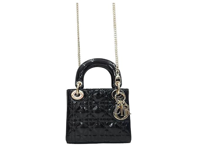Dior Mini Bag Schwarz Lack 