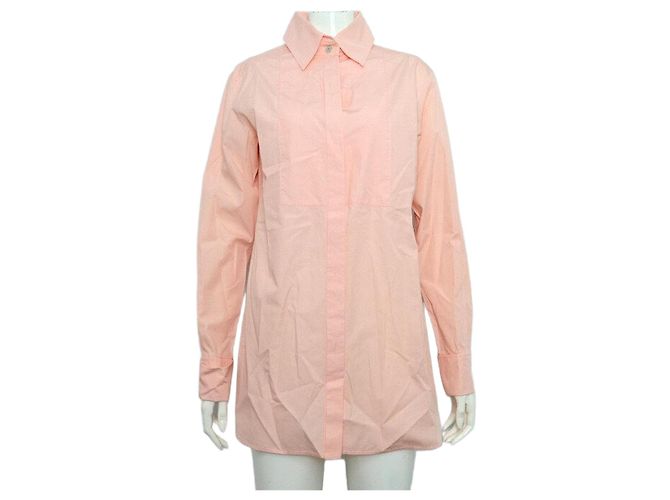 Chanel Camicia di cotone rosa da donna